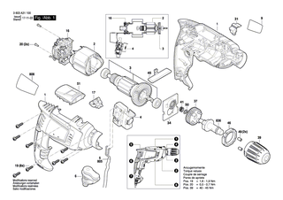 BOSCH Polschuh 220-240V | Ersatzteile für PSB 750 RCE, PSB 750 RCA - 2609003196