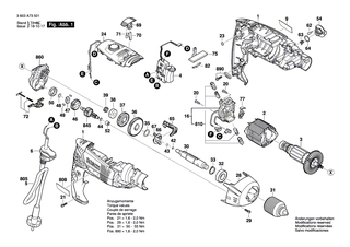 BOSCH Firmenschild PSB 1000-2 RCE | Ersatzteile für PSB 1000-2RCE, PSB 1000-2RCA - 2609003472