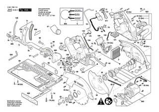 BOSCH Sechskantmutter | Ersatzteile fr AHS 54-20 LI, GRA 53 - 2609003491