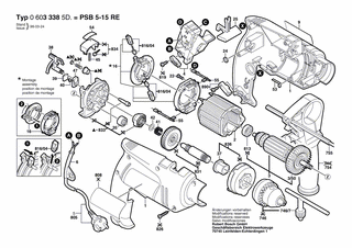 BOSCH Bürstenplatte | Ersatzteile für PSB 5-15 RE | 2604337059