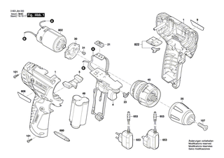 BOSCH Schnellspannbohrfutter | Ersatzteile f�r PSR 10,8 LI, PSR 14,4 LI - 2609004498