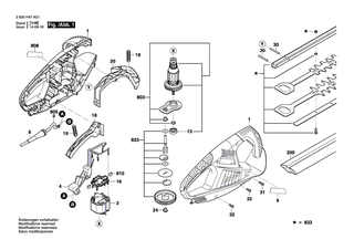 BOSCH Klinge 45 cm | Ersatzteile für AHS 45-16 - 2609004700