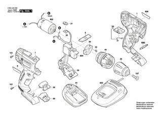 BOSCH Getriebekasten | Ersatzteile fr PSR 10,8 LI-2, PSR 1440 LI-2 - 2609004726