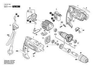 BOSCH Umschalter | Ersatzteile fr PSB 500 RE, PSB 530 RE - 2609004764
