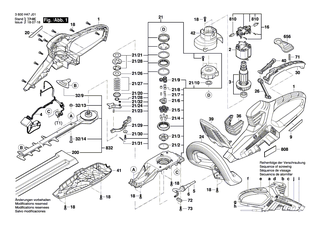 BOSCH Klinge 70 cm | Ersatzteile für AHS 70-34 - 2609005916