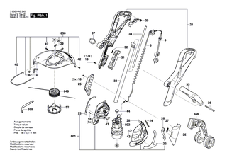 BOSCH Verstellhebel | Ersatzteile f�r ART 23-18 LI, ART 26-18 LI - 2609006034