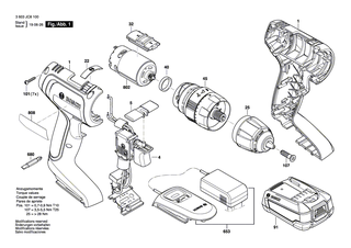 BOSCH Schnellspannbohrfutter | Ersatzteile f�r PSB 10,8 LI-2, PSB 1440 LI-2 - 2609006213