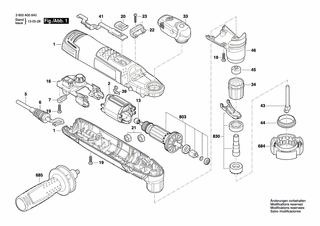 BOSCH Zusatzhandgriff | Ersatzteile für PMF 250 CES - 2609006243