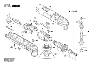 BOSCH Schl�sselhalter | Ersatzteile f�r PMF 190 E - 2609006359