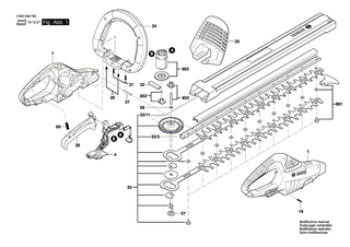 BOSCH Tragstift | Ersatzteile f�r AHS 45-15 LI, AHS 35-15 LI - 2609006400