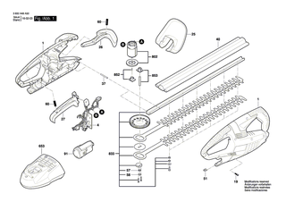BOSCH Messersatz | Ersatzteile für AHS 45-15 LI - 2609006403
