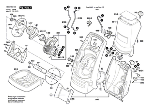 BOSCH Geh�use | Ersatzteile f�r AXT Rapid 180, AXT Rapid 200 - 2609006805