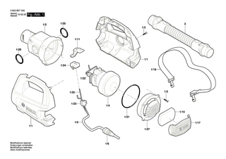 BOSCH Kabeldurchf�hrungst�lle | Ersatzteile f�r PFS 3000-2 - 2609006881