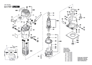 BOSCH Motorgeh�use BLAU | Ersatzteile f�r GKF 600 - 2609100222