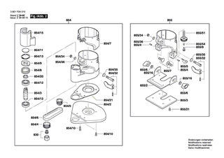 BOSCH Abdeckung | Ersatzteile f�r GKF 600 - 2609100386