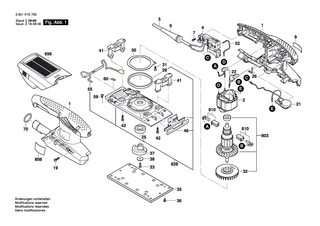 BOSCH Schwingbein | Ersatzteile fr GSS 23 A, GSS 23 AE - 2609100398