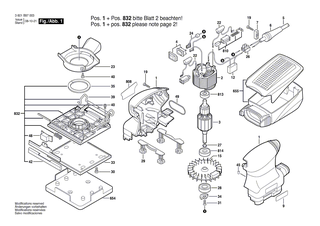 BOSCH Schwingplatte | Ersatzteile fr GSS 140 A - 2609100684