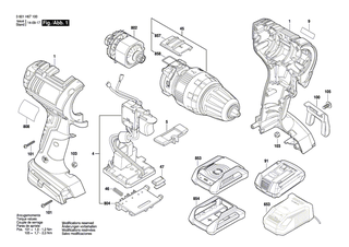 BOSCH Verstellhebel | Ersatzteile für GSR 14,4 V-LI, BS 14-A COMPACT - 2609100859