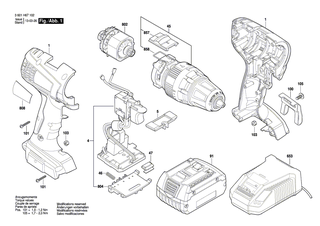 BOSCH Verstellhebel | Ersatzteile für GSR 14,4 V-LI, BS 14-A COMPACT - 2609100859