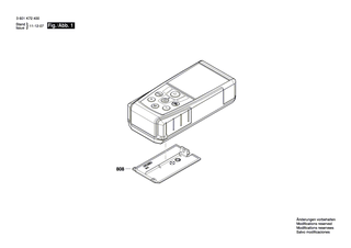 BOSCH Batteriedeckel | Ersatzteile fr GLM 50, GLM 7000 - 2609100942
