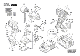 BOSCH Geh�use | Ersatzteile f�r GDX 14,4 V-EC, GDX 18 V-EC - 2609101143