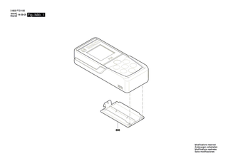 BOSCH Batteriedeckel | Ersatzteile für PLR 15, ZAMO - 2609101204