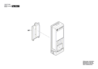BOSCH Batteriedeckel | Ersatzteile für PLR 15, ZAMO - 2609101204