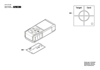 BOSCH Batteriedeckel | Ersatzteile f�r GLM 30, GLM 40 - 2609101223