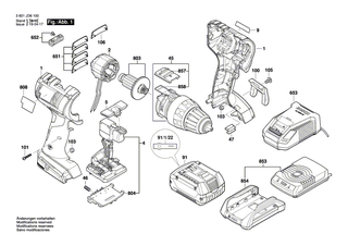 BOSCH Schaltschieber | Ersatzteile fr GSR 14,4 V-EC, GSR 18 V-EC - 2609101293