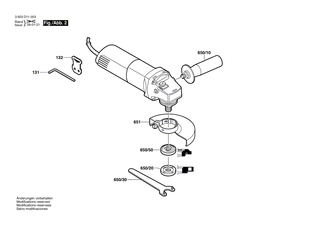 BOSCH Zweilochmutterndreher | Ersatzteile fr GWS 7-100 - 2609110015