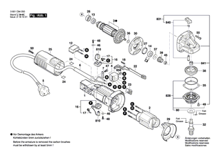 BOSCH Spezialschraube | Ersatzteile f�r GEX 150 TURBO, GWS 6-115 - 2609110052