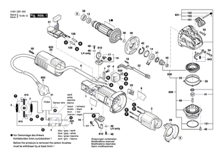 BOSCH Spezialschraube | Ersatzteile f�r GEX 150 TURBO, GWS 6-115 - 2609110052
