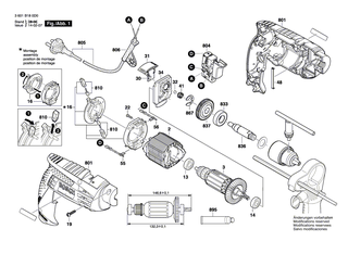 BOSCH Bohrspindel | Ersatzteile fr GSB 1600 RE - 2609110449