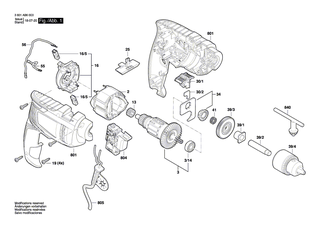 BOSCH Rillenkugellager | Ersatzteile fr GSB 13 RE, GSB 1600 RE - 2609110491