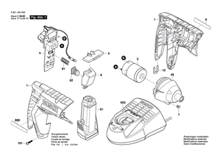 BOSCH Feder | Ersatzteile f�r GWI 10,8 V-LI, GSR Prodrive - 2609110535