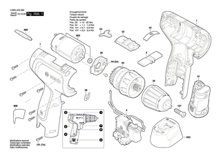 BOSCH Schraube | Ersatzteile f�r GWI 10,8 V-LI, GWB 10,8 V-LI - 2609110538