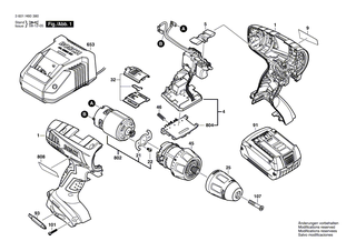 BOSCH Schraube | Ersatzteile fr GSR 18 V-LI, GSR 18V-LI - 2609110634