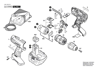 BOSCH Schraube | Ersatzteile fr GSR 18 V-LI, GSR 18V-LI - 2609110634