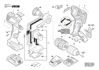 BOSCH Schraube | Ersatzteile f�r GSR 14,4 V-LI, BS 14-A COMPACT - 2609110834