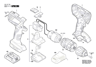 BOSCH Mutter | Ersatzteile fr GSR 14,4 V-EC, GSB 14,4 V-EC - 2609110835