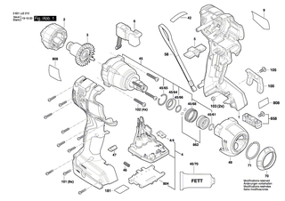 BOSCH Mutter | Ersatzteile fr GSR 14,4 V-EC, GSB 14,4 V-EC - 2609110835