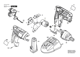 BOSCH Ger�teclip | Ersatzteile f�r GSR Prodrive, GSR Mx2Drive - 2609110838