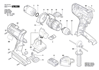 BOSCH Schnellspannbohrfutter | Ersatzteile fr GSB 14,4 VE-2-LI, GSR 14,4 VE-2-LI - 2609111104