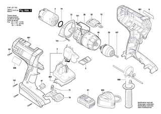 BOSCH Schnellspannbohrfutter | Ersatzteile fr GSB 14,4 VE-2-LI, GSR 14,4 VE-2-LI - 2609111104
