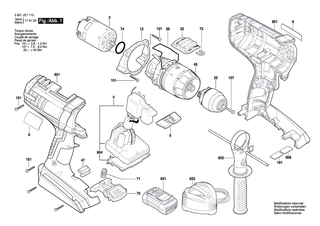 BOSCH Schnellspannbohrfutter | Ersatzteile fr GSB 14,4 VE-2-LI, GSR 14,4 VE-2-LI - 2609111104