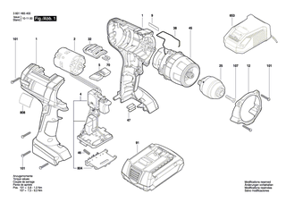 BOSCH Schnellspannbohrfutter | Ersatzteile fr GSB 14,4 VE-2-LI, GSR 14,4 VE-2-LI - 2609111104