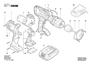 BOSCH Schnellspannbohrfutter | Ersatzteile fr GSB 14,4 VE-2-LI, GSR 14,4 VE-2-LI - 2609111104