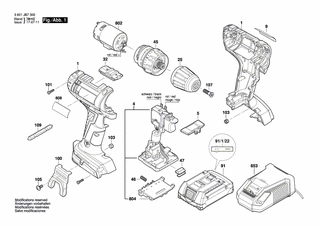 BOSCH Schnellspannbohrfutter | Ersatzteile für GSR 18-2-LI, GSR 14,4-2-LI - 2609111562