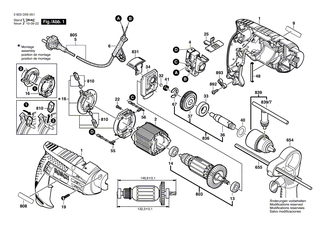 BOSCH Verbindungsleitung WEISS | Ersatzteile f�r GSB 1600 RE - 2609120221