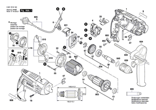 BOSCH Verbindungsleitung ROT | Ersatzteile f�r GSB 1600 RE - 2609120222